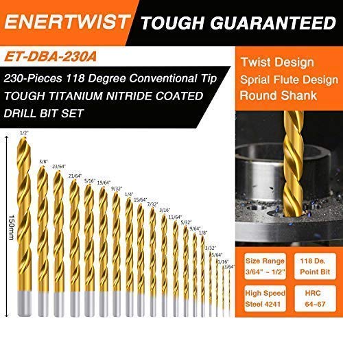 ENERTWIST titanium coating provides heat dissipation for smoother drilling.