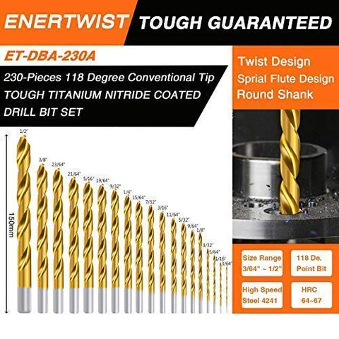 ENERTWIST titanium coating provides heat dissipation for smoother drilling.