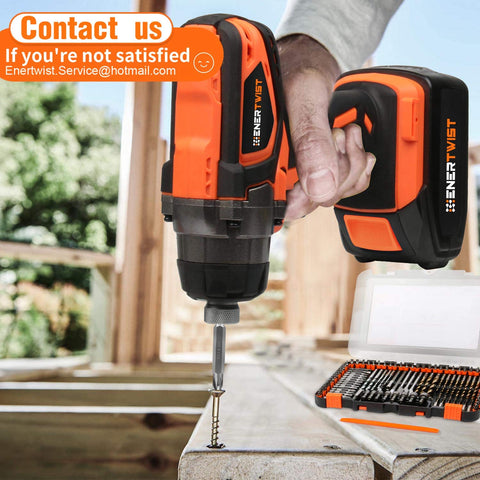 ENERTWIST tough case with sponge cushion keeps bits neatly organized and protected.