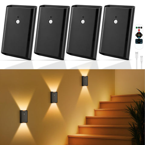 Eneru 4-pack magnetic-design wall light attached easily for instant ambiance