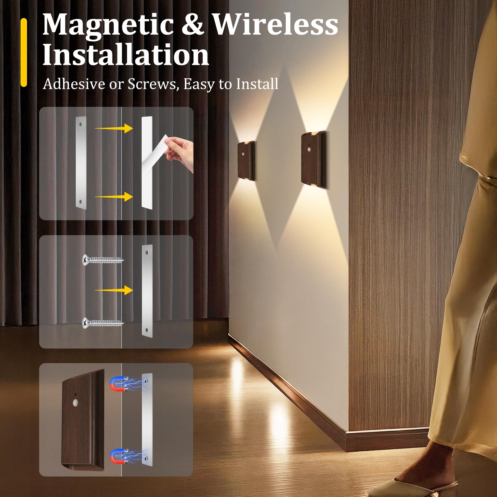 Eneru stair and closet night light provides gentle guidance in the dark