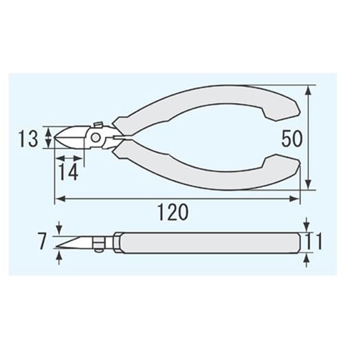 ENGINEER esd safe grip handles on compact nippers for electronics work
