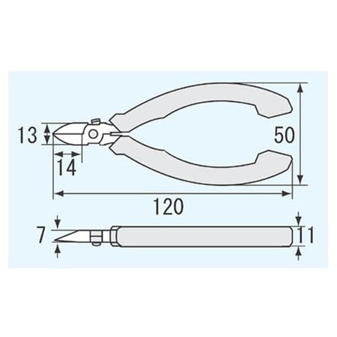 ENGINEER esd safe grip handles on compact nippers for electronics work