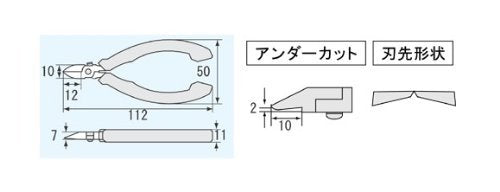 ENGINEER NS-06 copper wire up to 0.8 mm cut with precision.