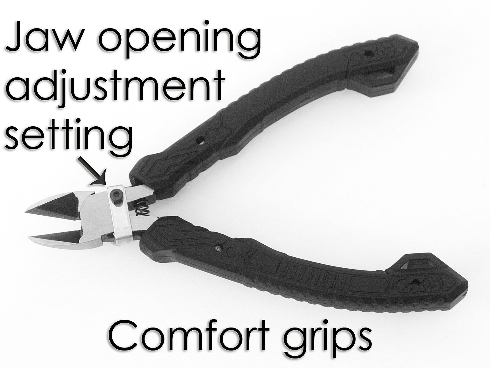 ENGINEER precision nippers with spring loaded handles reduce hand fatigue