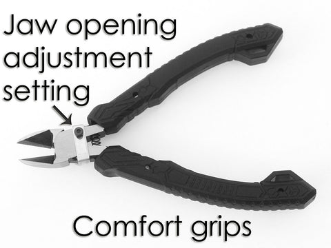 ENGINEER precision nippers with spring loaded handles reduce hand fatigue