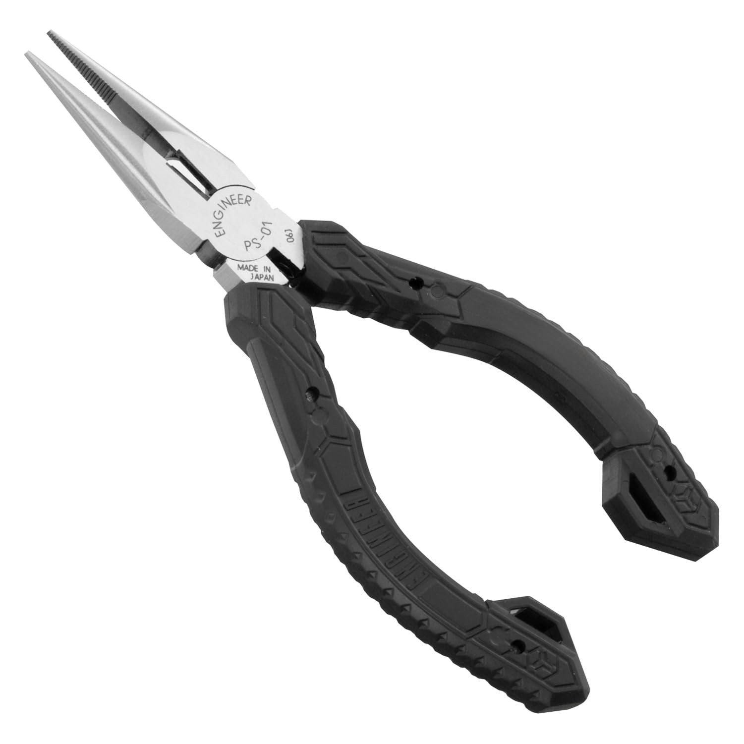 ENGINEER PS-01 precision nose pliers for precise PCB work with a clear tip