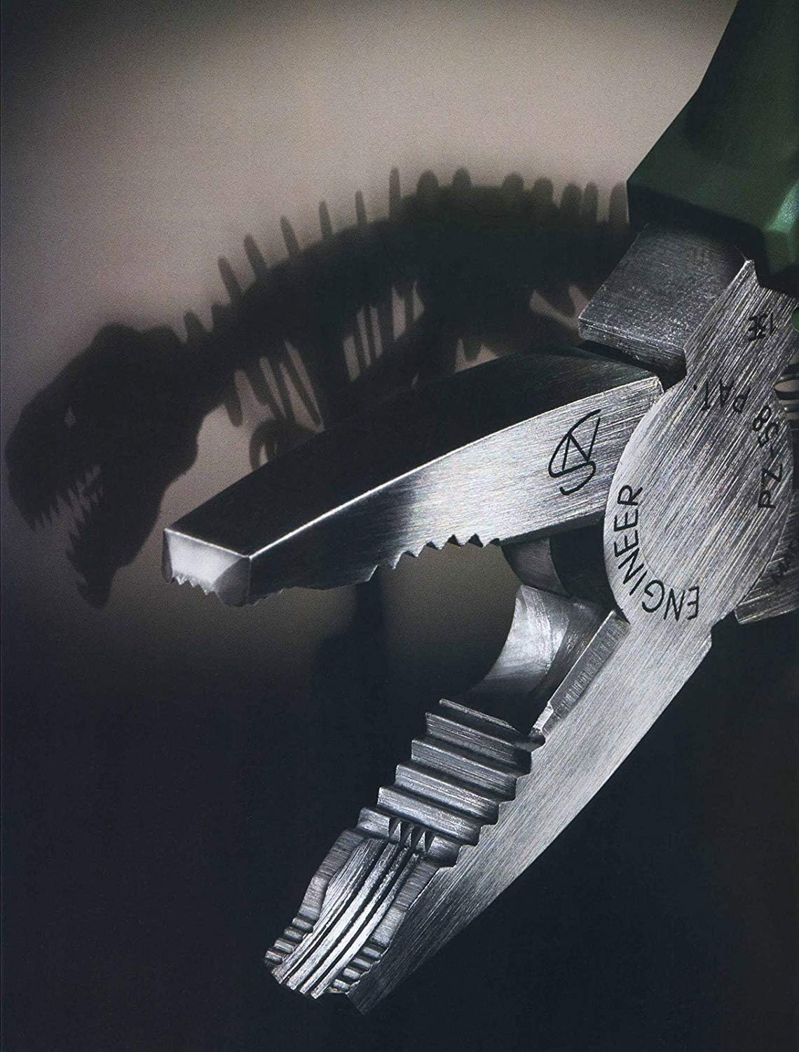 ENGINEER PZ-58 combination pliers design highlighted for confined-space use.