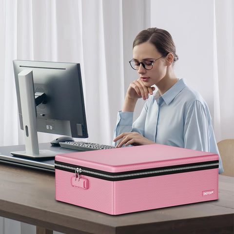 ENGPOW multi-layer storage keeps papers, cards, and media organized