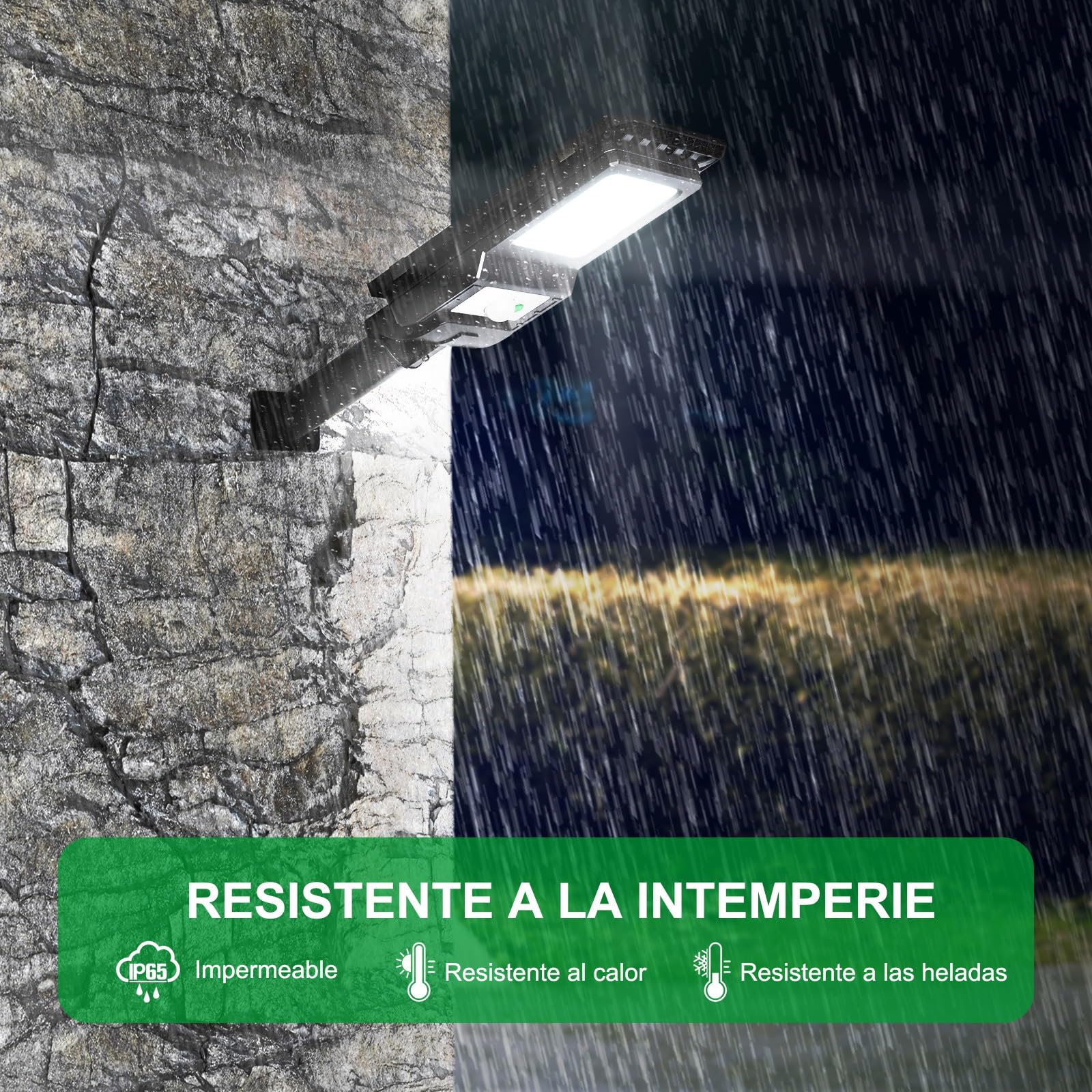 Engrepo IP65 waterproof rating withstands rain and snow outdoors