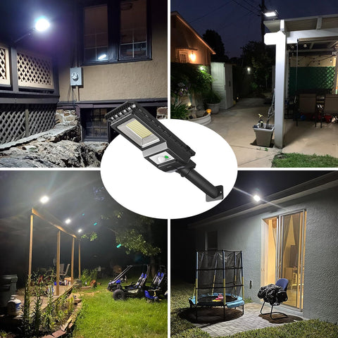 Engrepo four-pack lighting for yard, fence, patio and shed areas