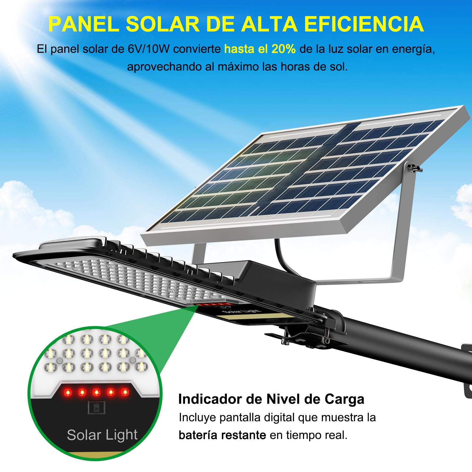 Engrepo remote-controlled flood light for easy nighttime adjustments