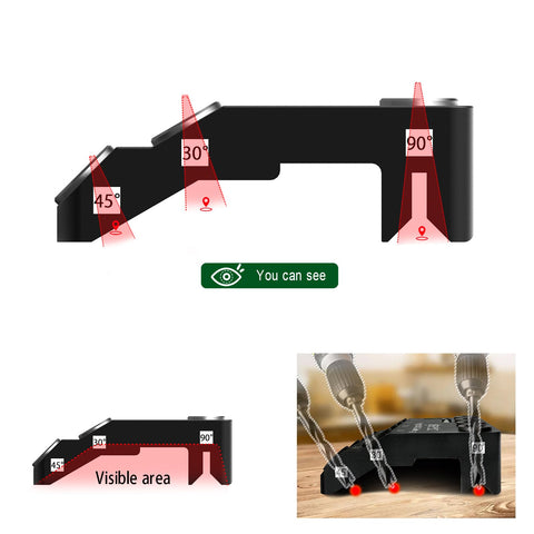 ENGYNC non-slip feet stabilize the drill block on wood