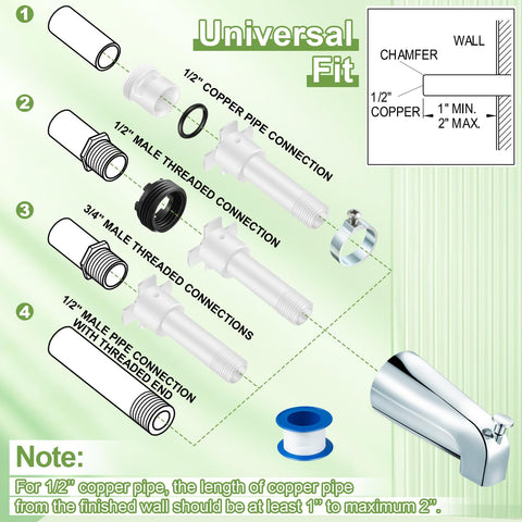 Enhon retaining ring helps secure the spout firmly