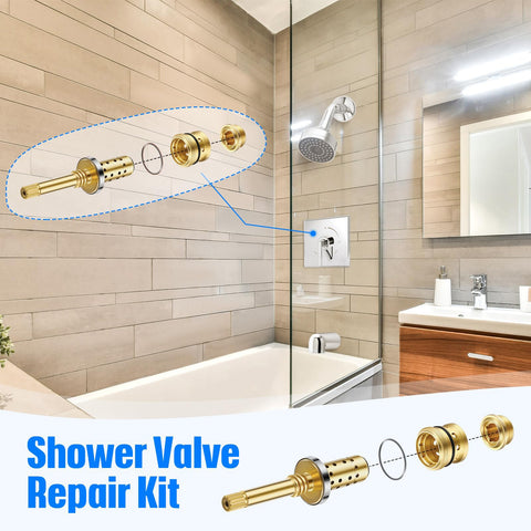 Easy installation with common tools for home tub/shower valve repair
