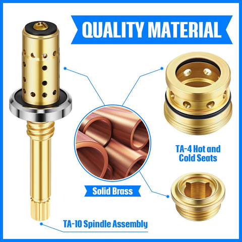 Solid brass construction offers heavy-duty durability and reliable performance