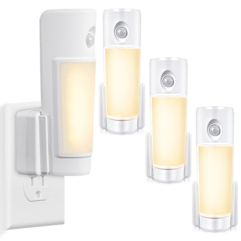 Enhon 3-pack 4-in-1 emergency light plugged into wall for outage lighting