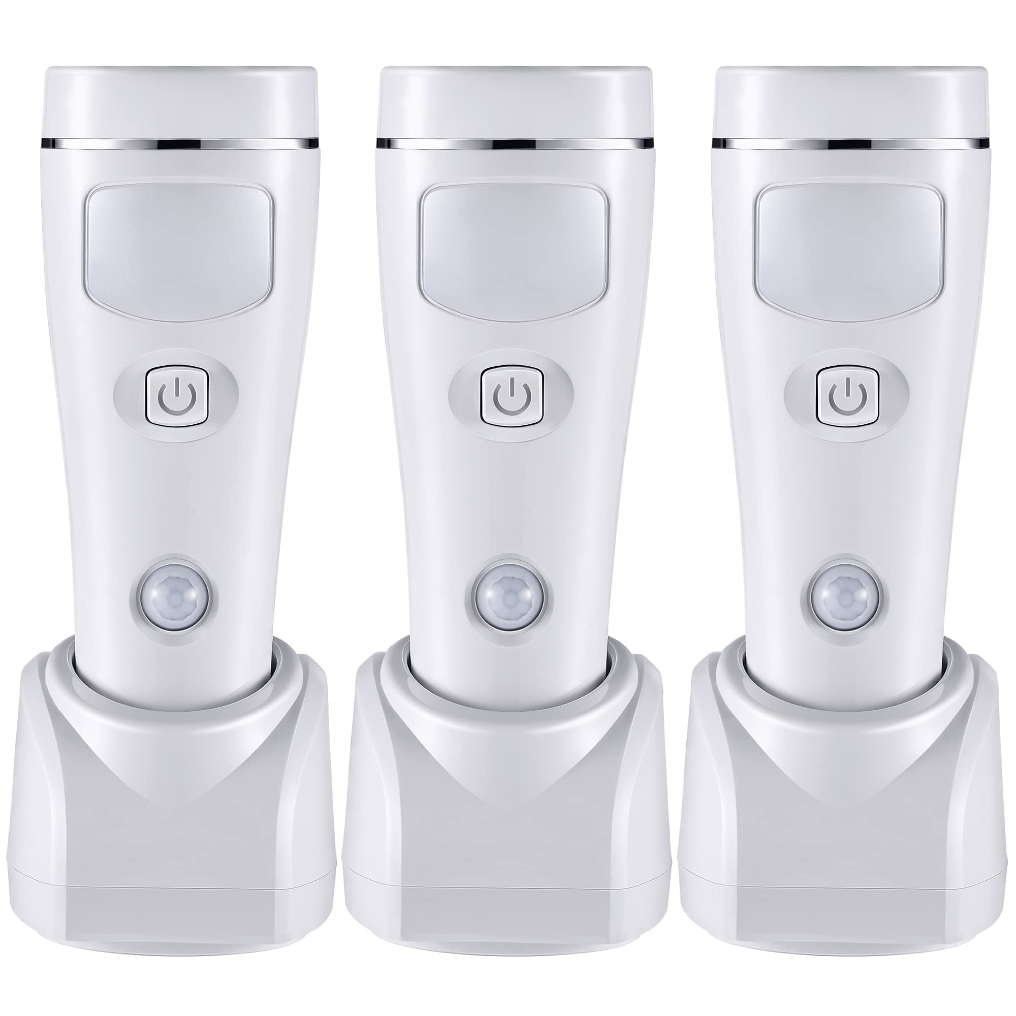 Enhon 4in1 LED emergency light plugged in provides outage illumination at a moment's notice.