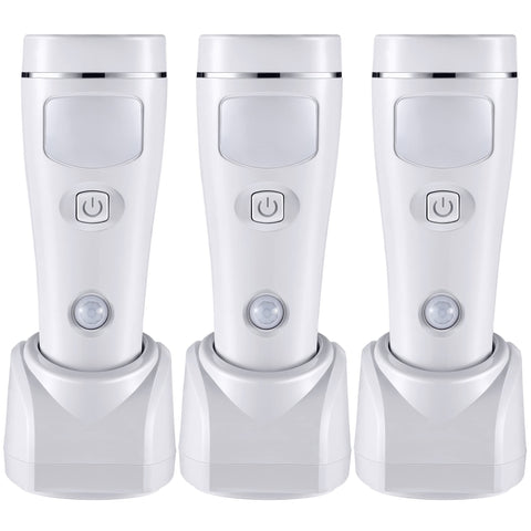 Enhon 4in1 LED emergency light plugged in provides outage illumination at a moment's notice.