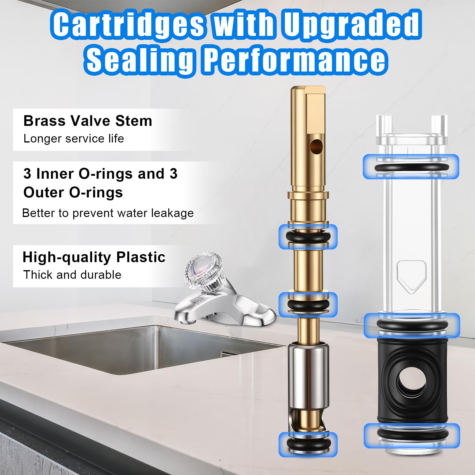Enhon brass cartridge closeup shows durable construction for long-lasting use.