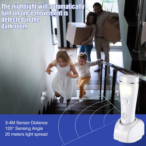Enhon bright LED beam reaches up to 20 meters for broad visibility.