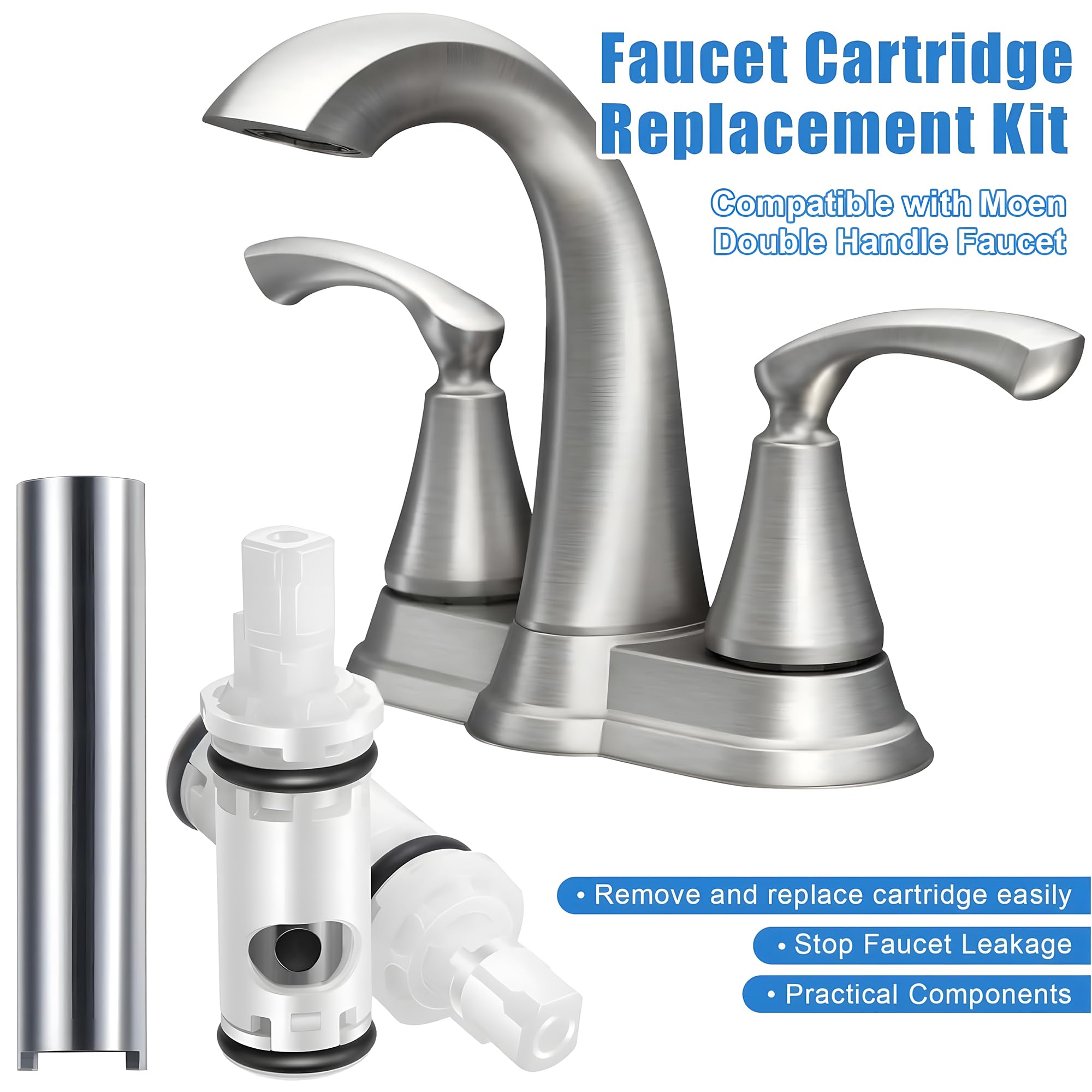 Moen 14272 compatibility included for faster cartridge replacement