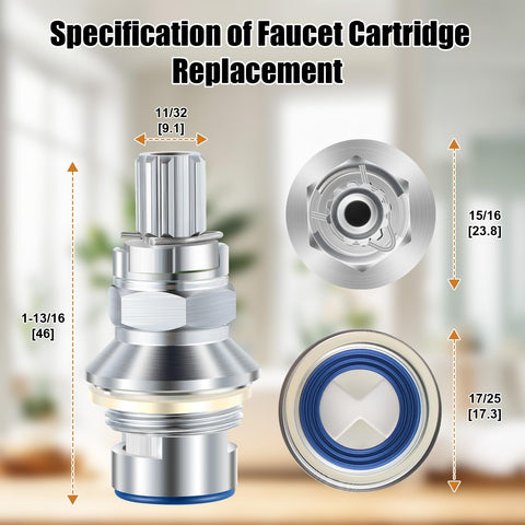 Enhon cartridge measures 46 mm long for precise fit.