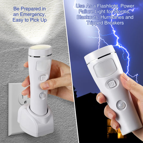 Enhon detachable flashlight mode offers handheld light for outdoor use.