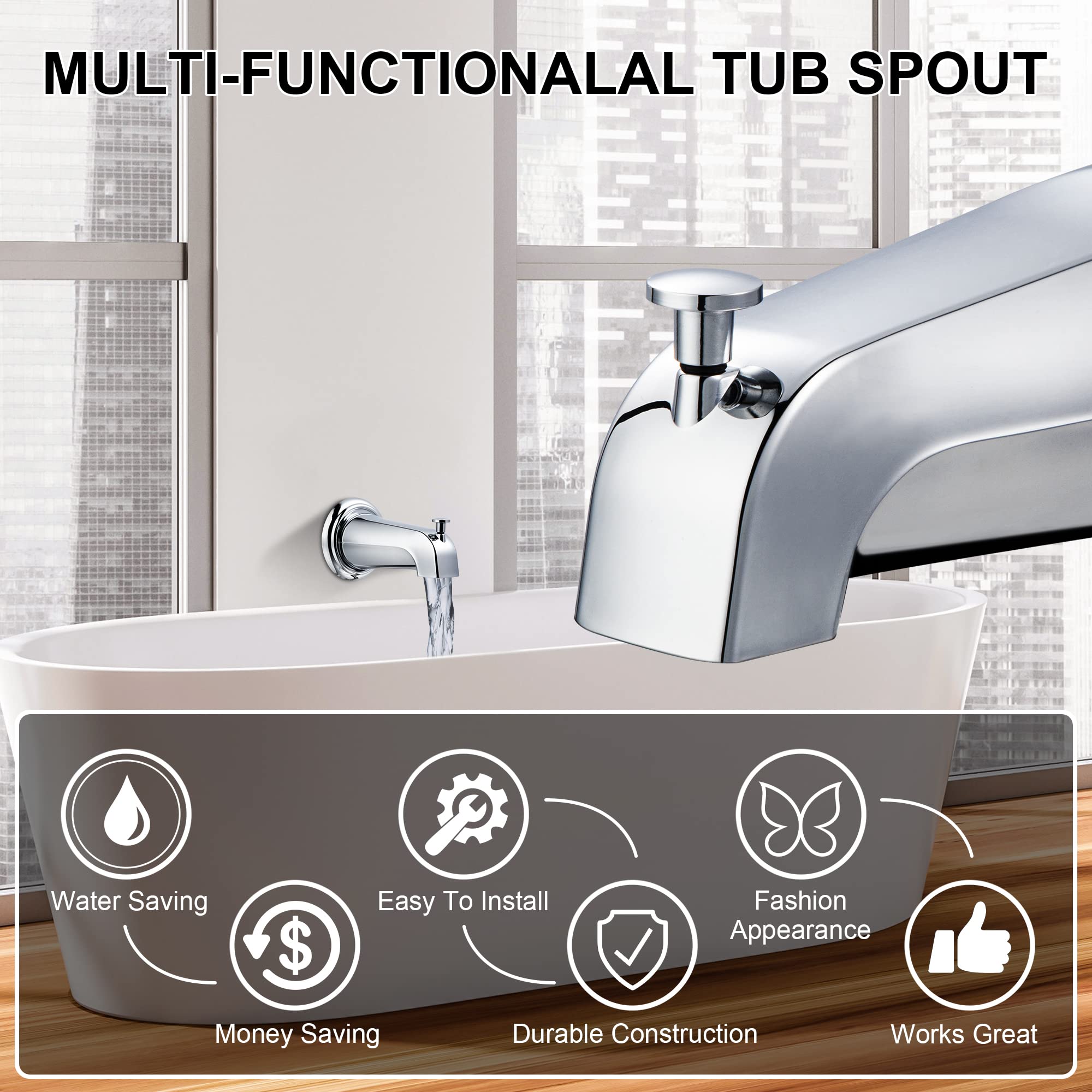 Enhon diverter tub spout components ensure reliable replacement parts