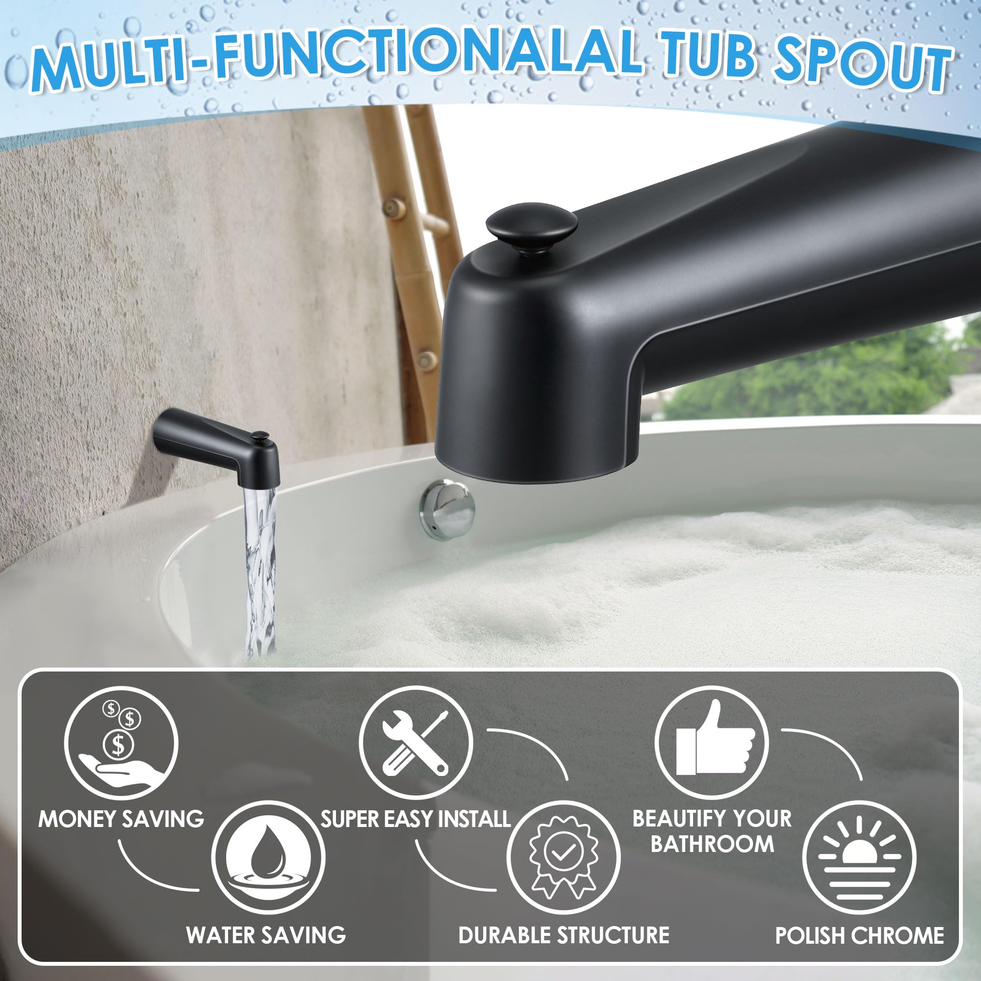 Includes 5/32-inch hex wrench for simple installation.