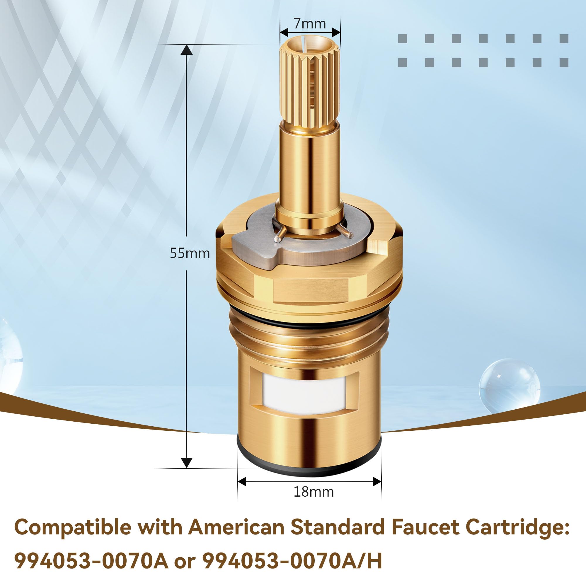 Enhon faucet cartridge two-pack side view for easy installation