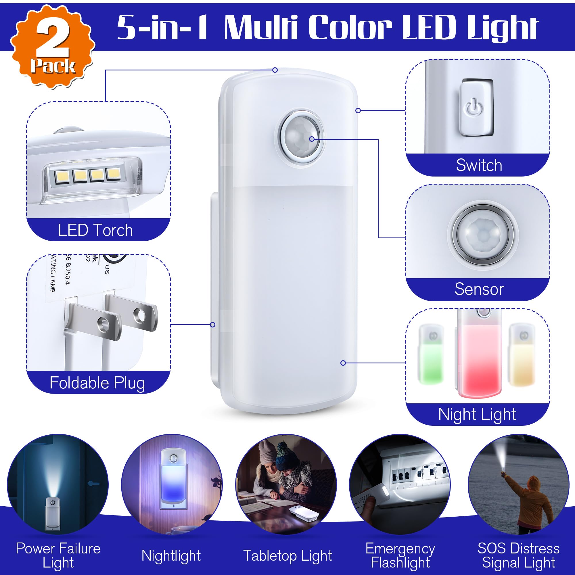 Enhon foldable plug design keeps outlets clear while charging