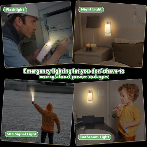 Enhon foldable plug night light simplifies setup and saves outlets when not in use.