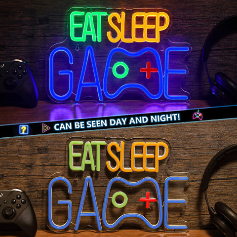 Enhon blue neon sign with RF remote for effortless mode changes