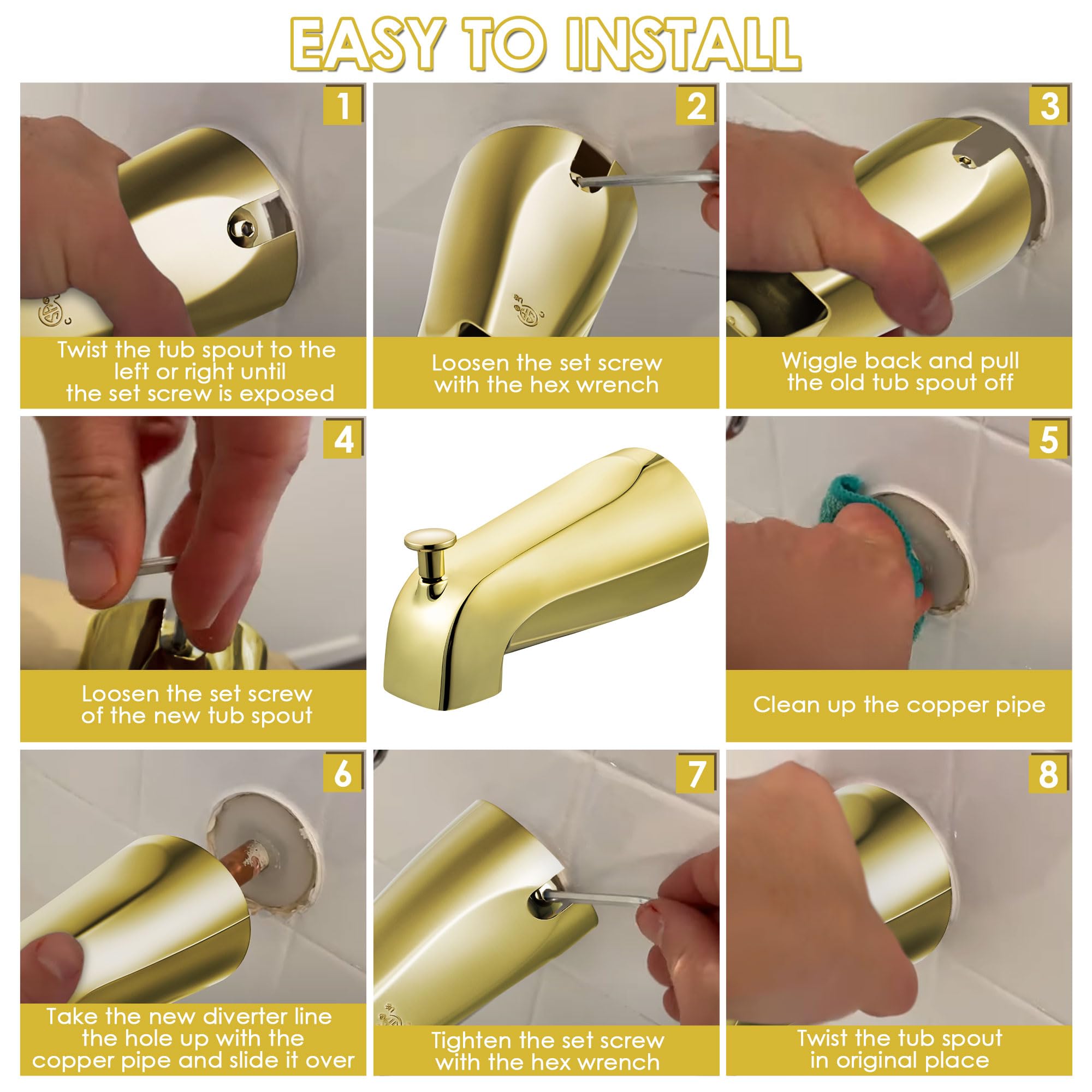 Enhon installation steps guide show a simple DIY replacement process.