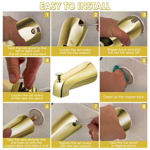 Enhon installation steps guide show a simple DIY replacement process.