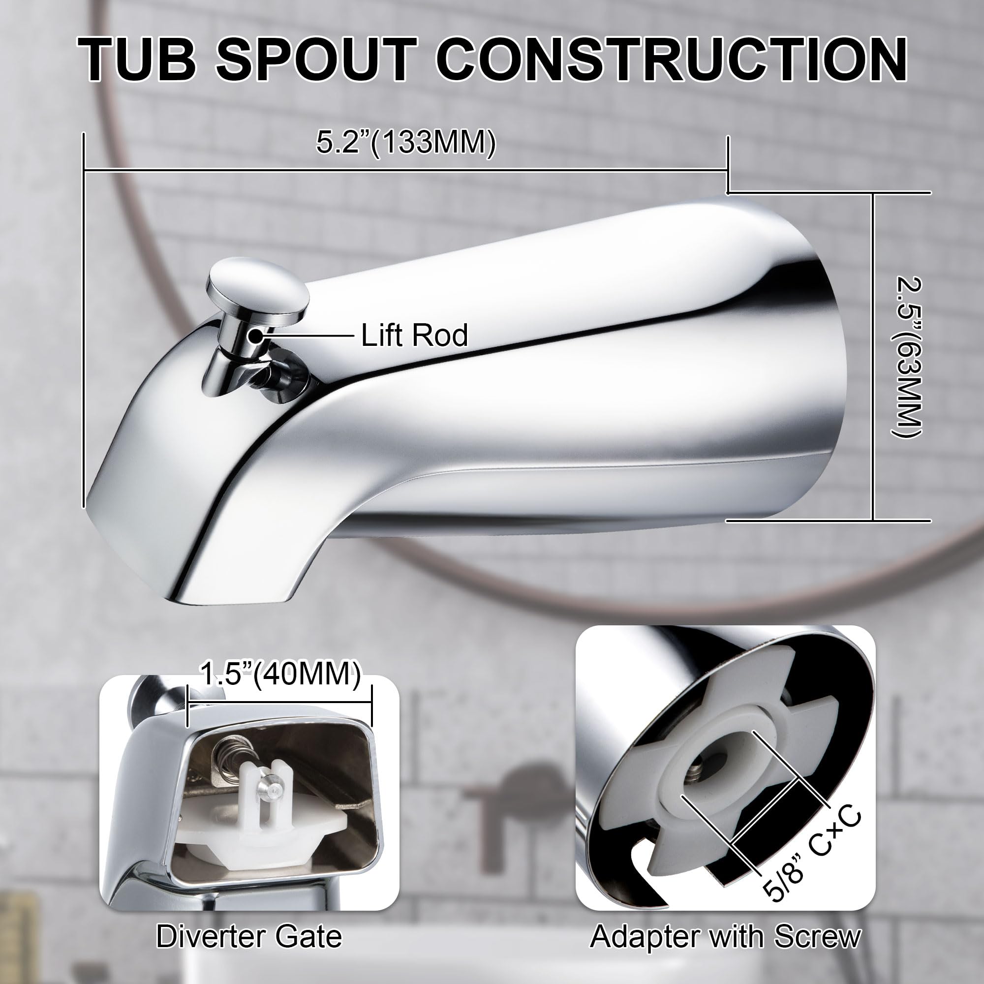 Enhon installation steps tub spout guide for simple setup