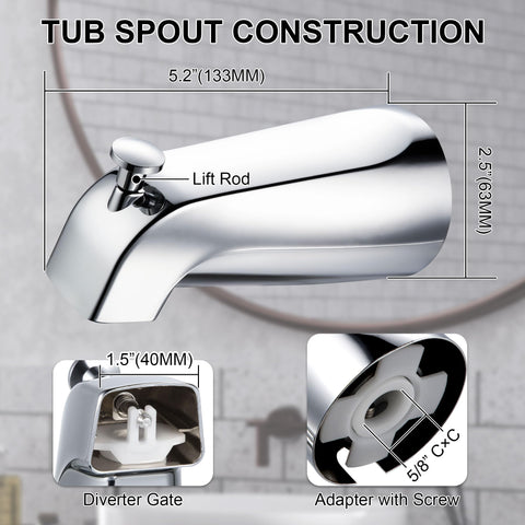 Enhon installation steps tub spout guide for simple setup