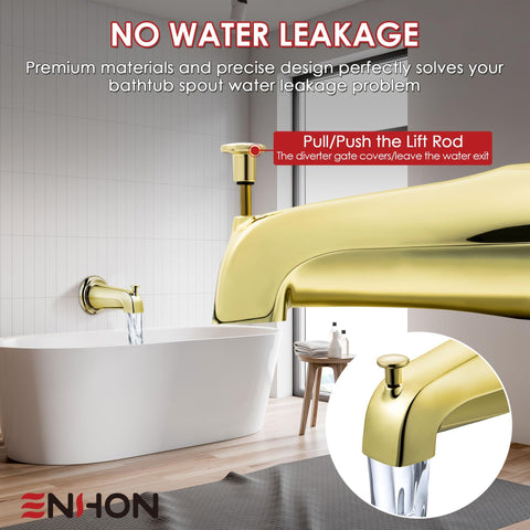 Enhon Kohler GP85556 compatible diverter tub spout fits 1/2 inch copper tube