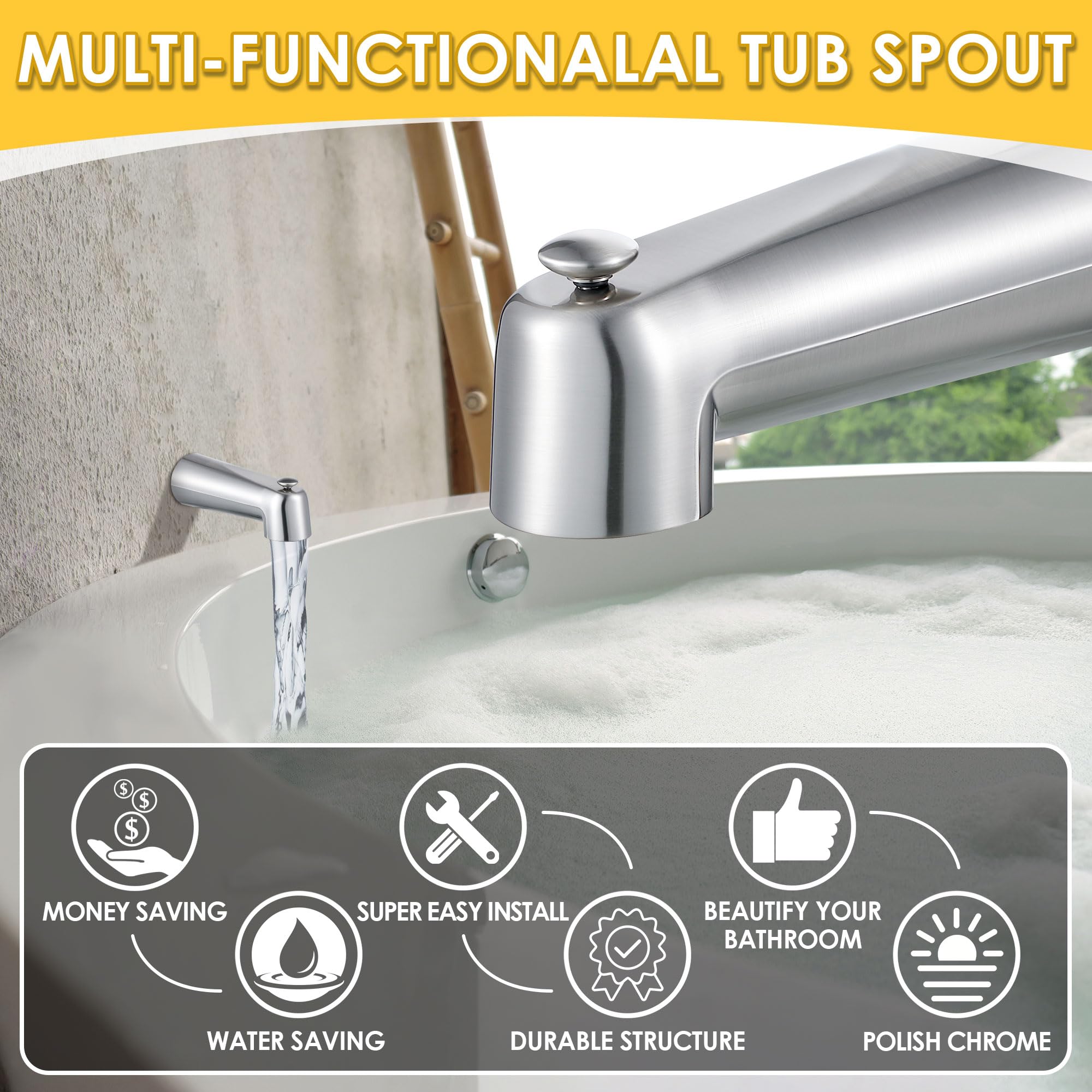 Enhon leak-proof universal spout minimizes leaks for reliable performance.