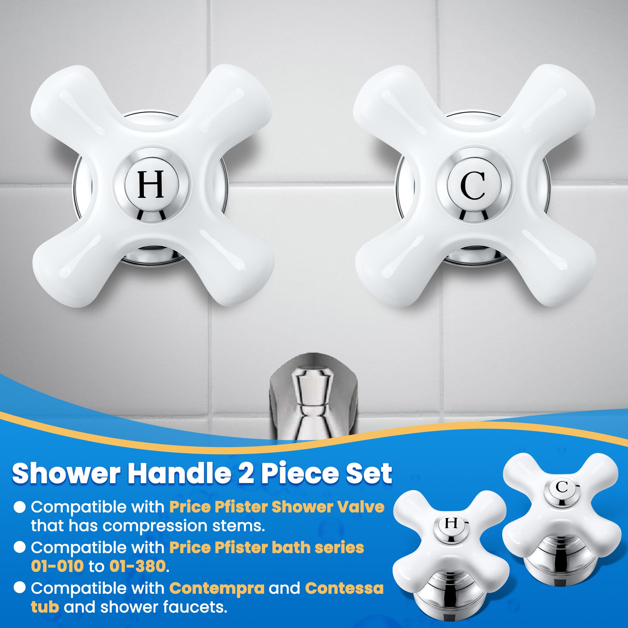 Enhon replacement handle helps fix a dripping faucet in style.