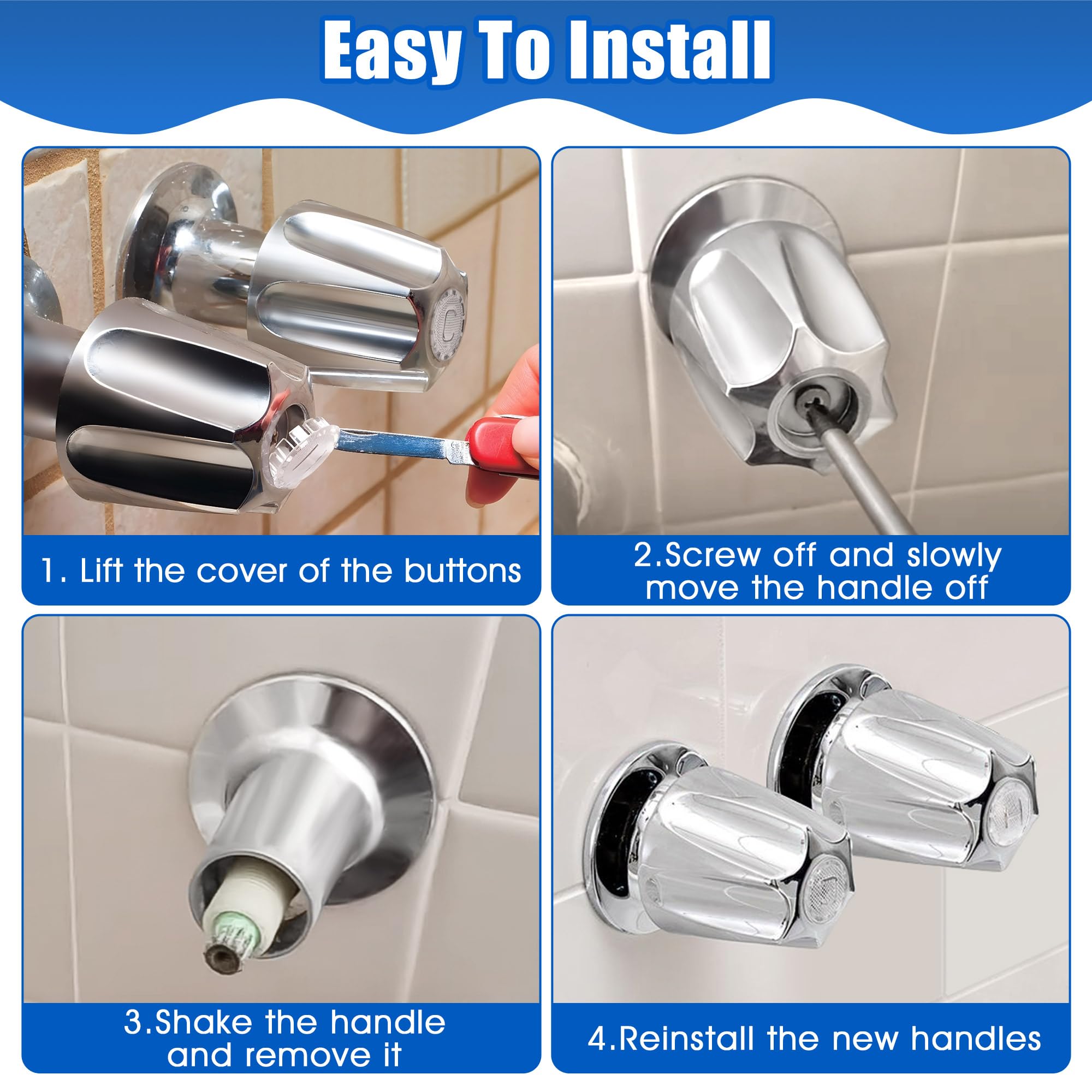 Enhon polished chrome finish resists tarnish and stays bright.