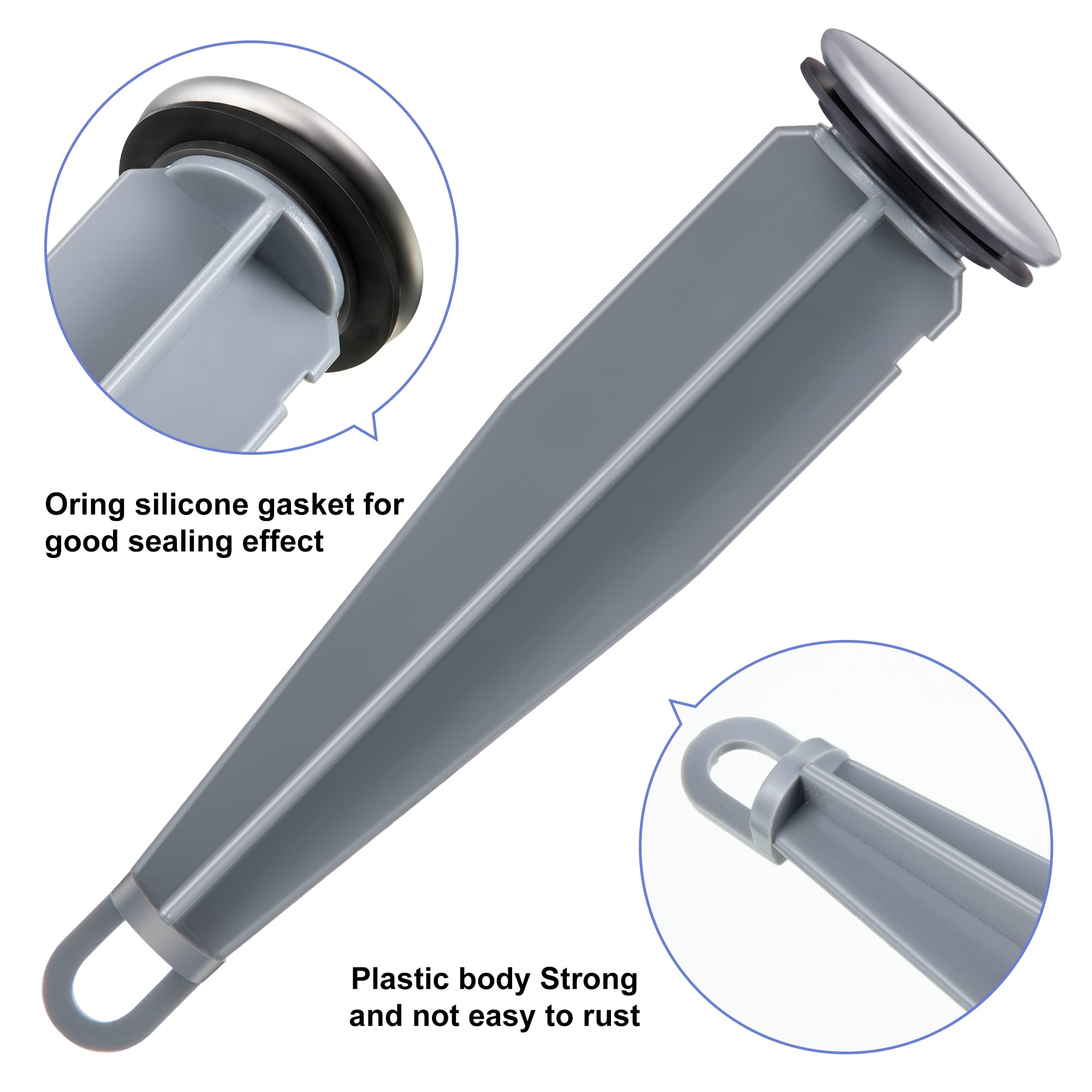 Enhon stopper mounting hole enables easy, tool-free installation.