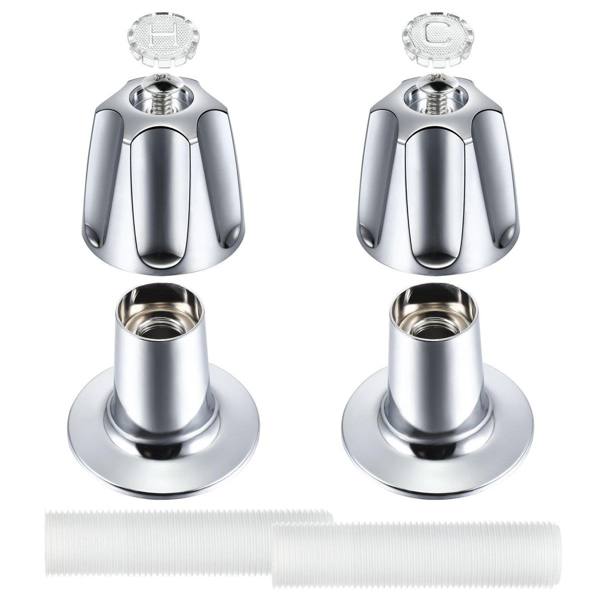 Enhon shower knob 2-piece replacement package for quick bathroom refresh.