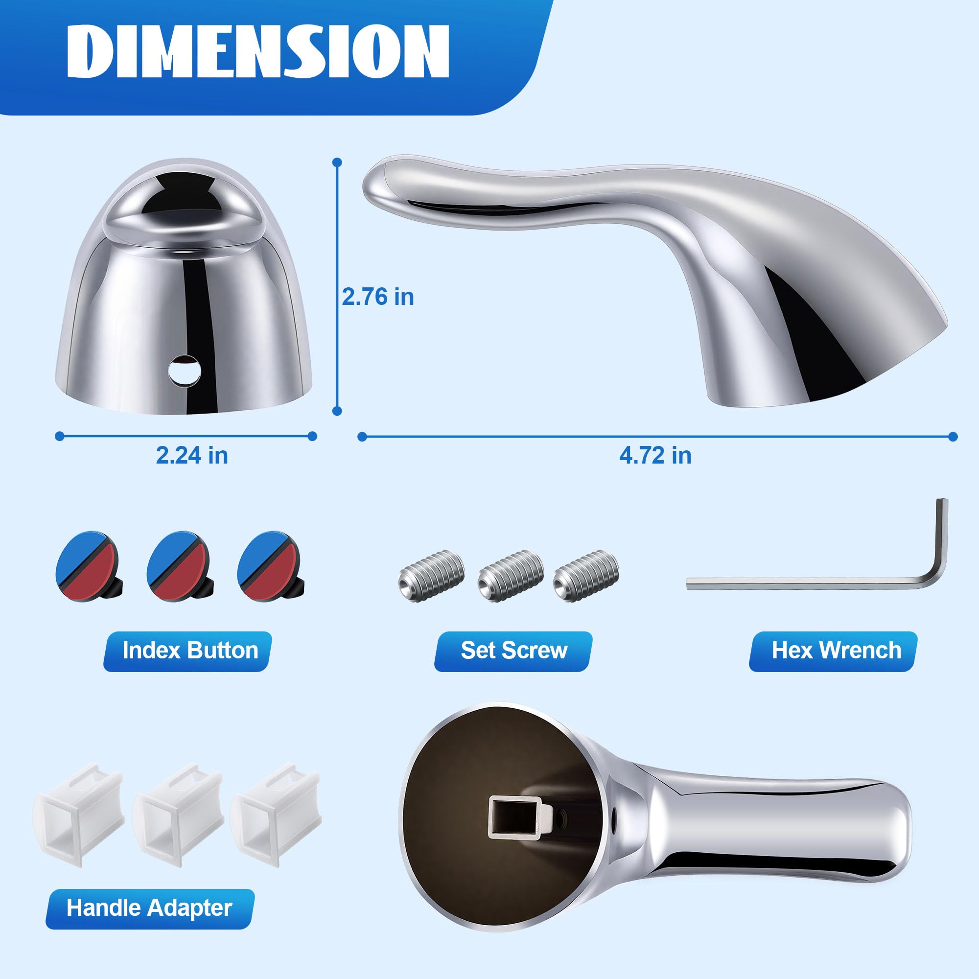 Enhon single-lever-assembly in chrome supports smooth temperature balance.