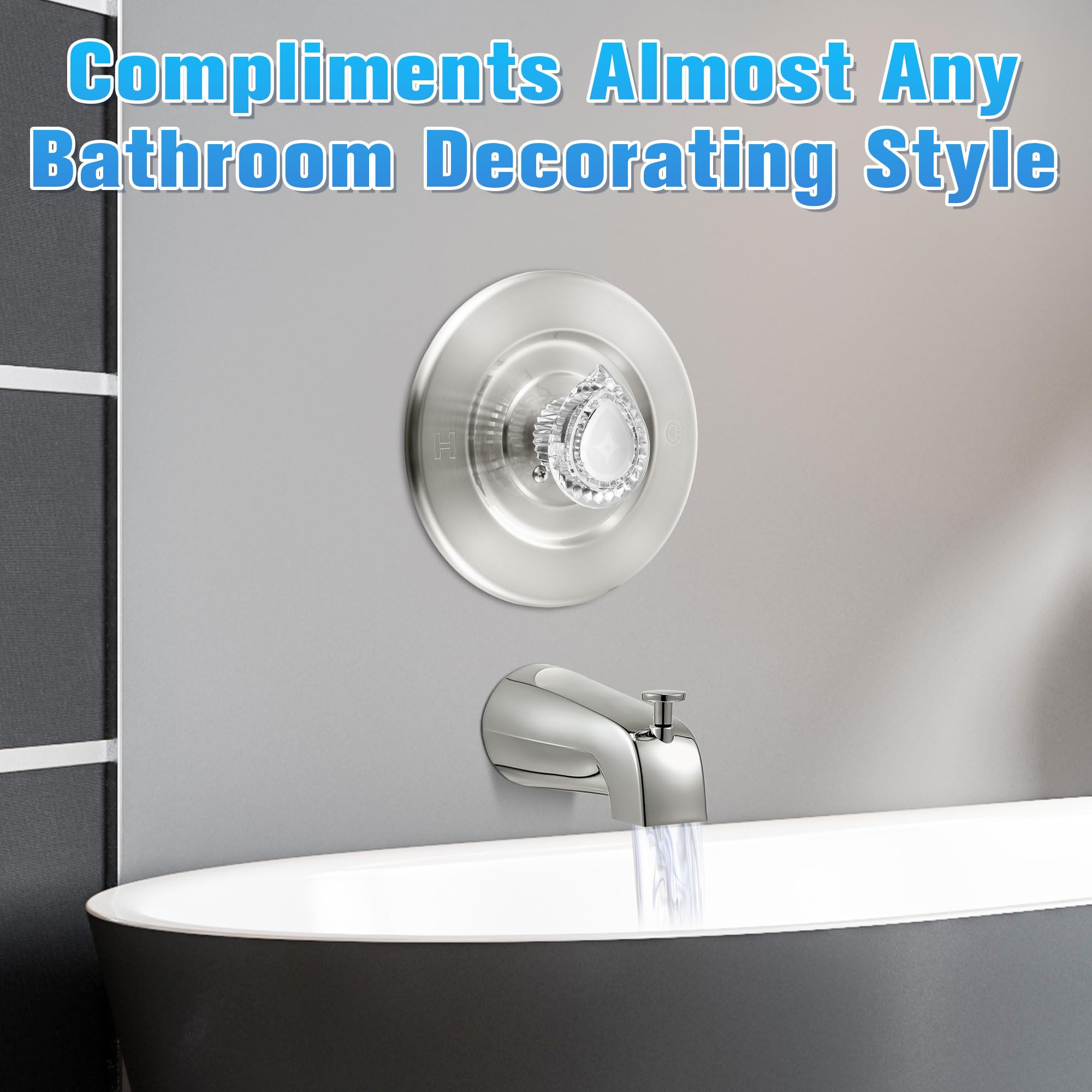 Enhon modern round design blends with various bathroom styles.