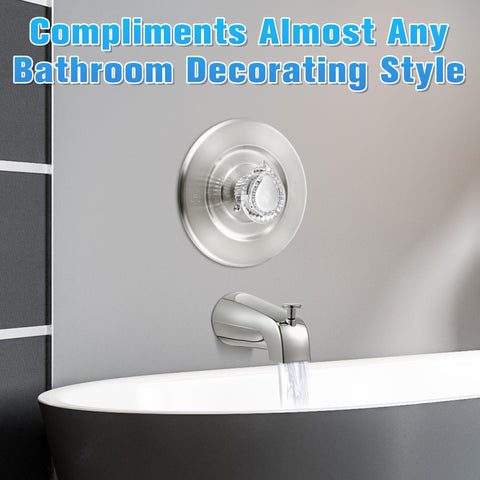 Enhon modern round design blends with various bathroom styles.