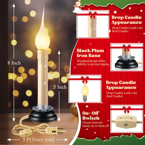 Enhon warm-white LED candle light adds cozy ambiance to any room