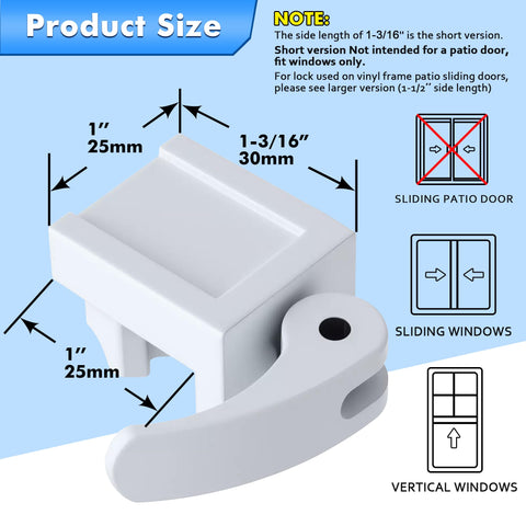 Enhon window lock being installed without tools for quick security.