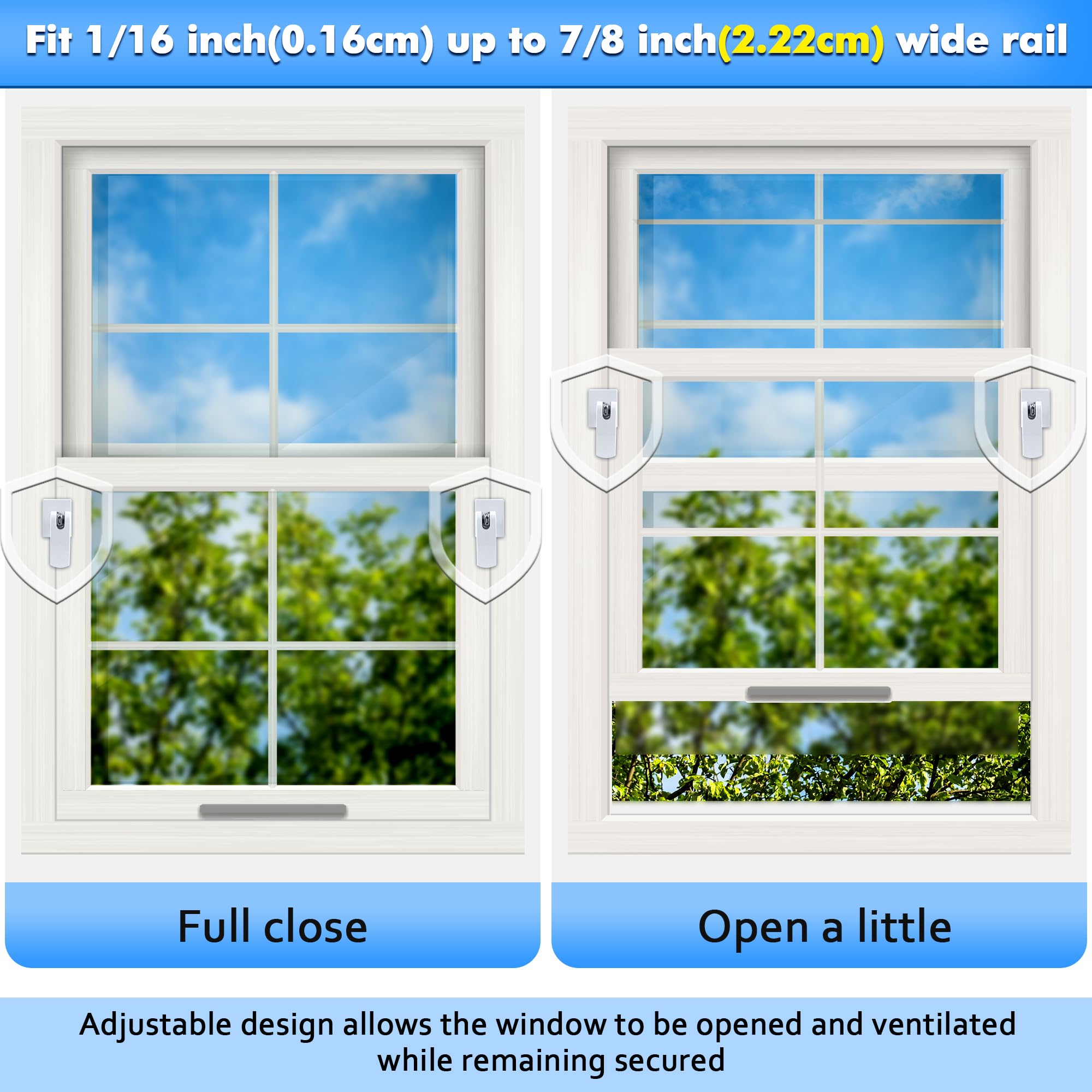 Enhon window lock is lightweight and travel-friendly for hotels and classrooms.